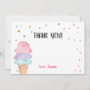 Search for ice cream thank you cards Pink