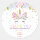 Search for unicorn thank you stickers Girl