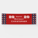 Search for 25th birthday banners Red