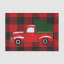Search for red truck tissue paper Vintage