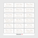 Search for guest wedding stickers Classic