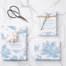Search for toile de jouy wrapping paper Chinoiserie