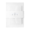 Search for dusty blue invitation belly bands Minimalist