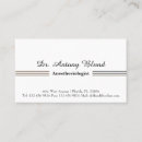 Search for anesthesiologist business cards Hospital