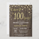 Search for 100 year celebration invitations Cheers to 100 years