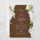 Search for chocolate brown wedding invitations Floral