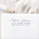 Search for purple return address labels Calligraphy