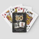 Search for 80th birthday playing cards Modern