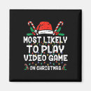 Search for video game magnets Santa