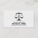 Search for legal business cards Scales of justice