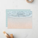 Search for beach note cards Turquoise blue