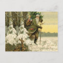 Search for hiking christmas cards Santa claus