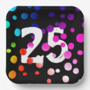 Search for 25th birthday plates Black