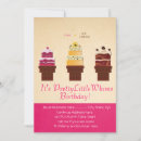 Search for cake and ice cream invitations Pink