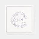 Search for lilac wedding napkins Modern elegant