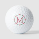 Search for floral golf balls Monogram initial