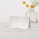 Search for silver wedding place cards glitter