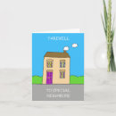 Search for new neighbors cards stamps Cartoon