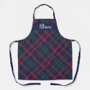 Search for holiday aprons Plaid