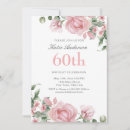 Search for female 60th birthday invitations Typography