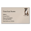 Search for boxer dog business cards pet