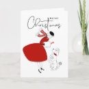 Search for poodle christmas cards Vintage