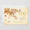 Search for maple leaf wedding invitations Gold