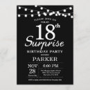 Search for 18th boy birthday invitations Black and white