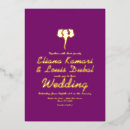 Search for gold purple indian wedding invitations Ethnic