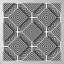 Search for black and white geometric pattern posters Flower
