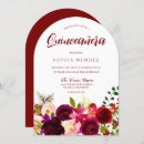 Search for wine quinceanera invitations Burgundy