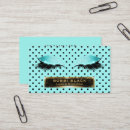 Search for polka dot business cards Makeup artist