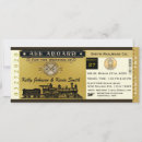 Search for vintage ticket wedding invitations Elegant