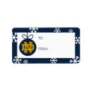 Search for notre dame return address labels Fighting irish