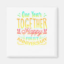 Search for anniversary magnets Husband and wife