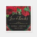 Search for red and gold napkins Flowers