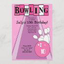 Search for ten pin bowling invitations Retro