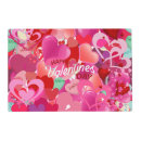Search for valentines day paper placemats Red