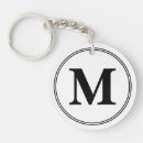 Search for letter m keychains Black and white