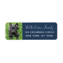 Search for dog return address labels Typography