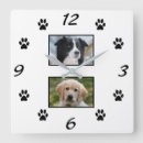 Search for pet photo clocks Black and white