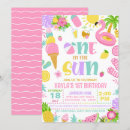 Search for one in the sun birthday invitations Pool party birthday
