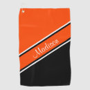 Search for orange golf towels Black