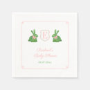 Search for bunny baby shower napkins Pink bow