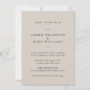 Search for neutral wedding invitations Minimalistic