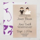 Search for bride and groom silhouette wedding invitations Vintage