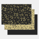 Search for 75th birthday wrapping paper Milestone