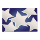 Search for silver on blue placemats White