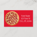 Search for pizzeria business cards Slice of pizza