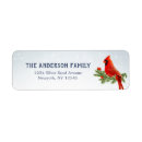 Search for cardinal bird return address labels Merry christmas